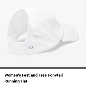 Green Fast and Free Ponytail Running Hat